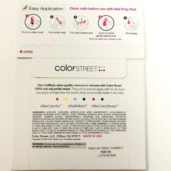 ❌SOLD❌Color Street Trick or Treat Yourself Nail Strips Retired - Picture 4 of 5